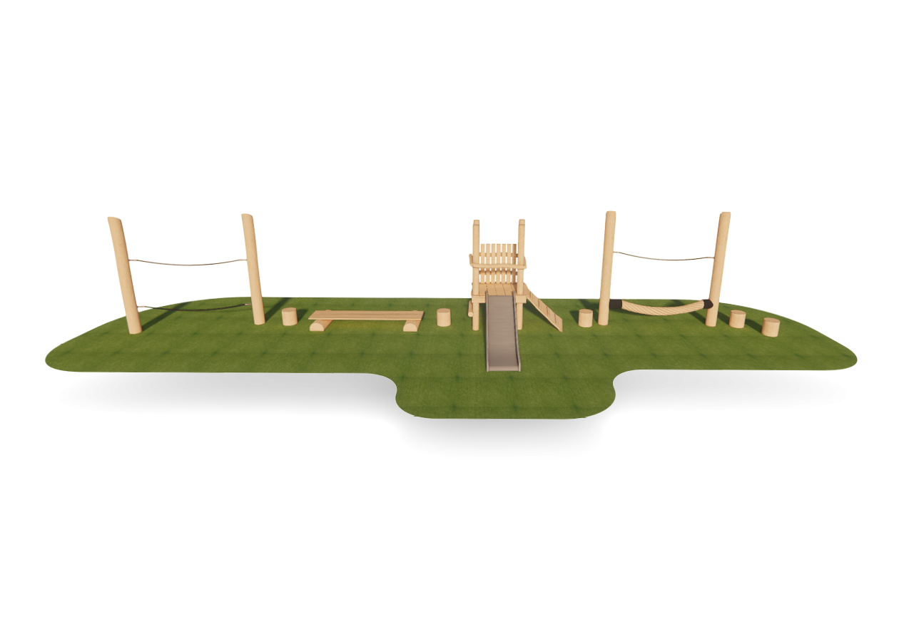 Kubus is een compact speeltoestel met veel uitdaging. Ideaal voor klimmen, kruipen en ontdekken in een heldere, speelse vorm.